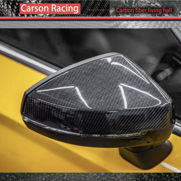 Carbon Fiber Mirror Caps — Audi A3 / S3 / RS3 (8V) (2013–2020)