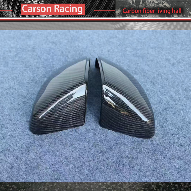 Carbon Fiber Mirror Caps — Audi A3 / S3 / RS3 (8V) (2013–2020)
