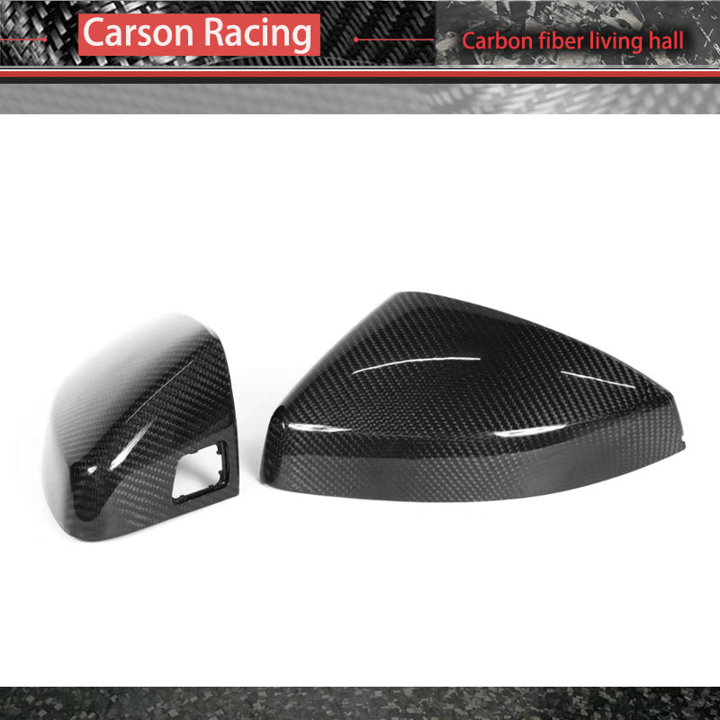 Carbon Fiber Mirror Caps — Audi A3 / S3 / RS3 (8V) (2013–2020)