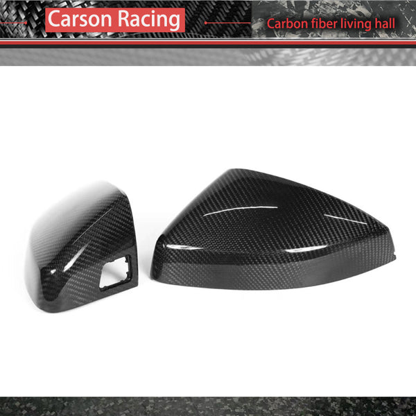 Carbon Fiber Mirror Caps — Audi A3 / S3 / RS3 (8V) (2013–2020)