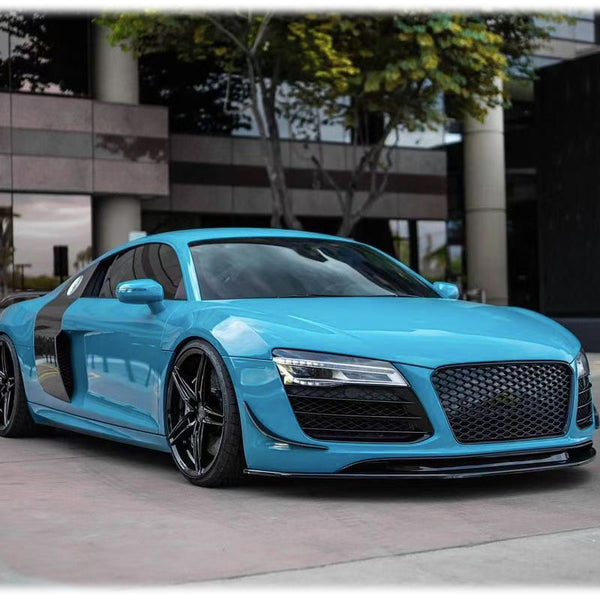 Carbon Fiber Front Bumper Wind Knife Covers — Audi R8 (2008–2015)
