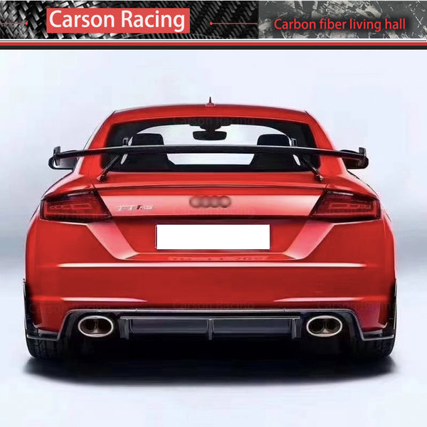 Carbon Fiber Rear Diffuser Lip Spoiler — Audi TT (MK3) / TTS / TT RS (8S) (2015–2019)