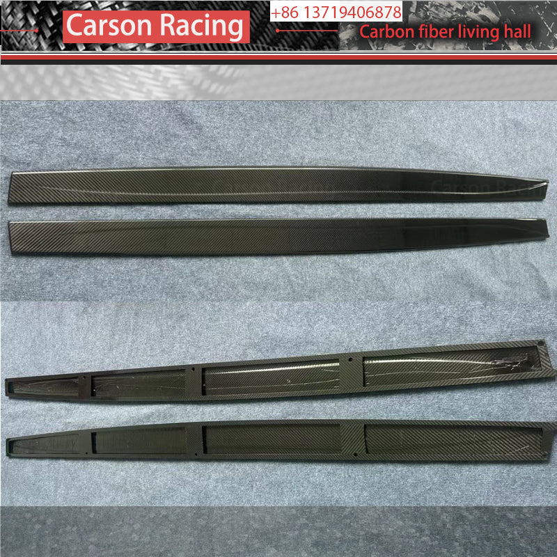 MP Style Carbon Fiber Side Skirt Extensions for BMW M3 F80 / M4 F82 / M4 F83 (2014-2020)