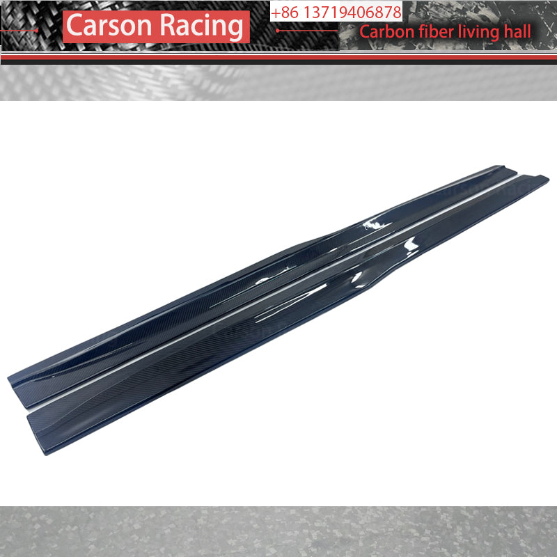 PSM Style Carbon Fiber Side Skirt Extensions for BMW M3 F80 / M4 F82 (2014-2020)