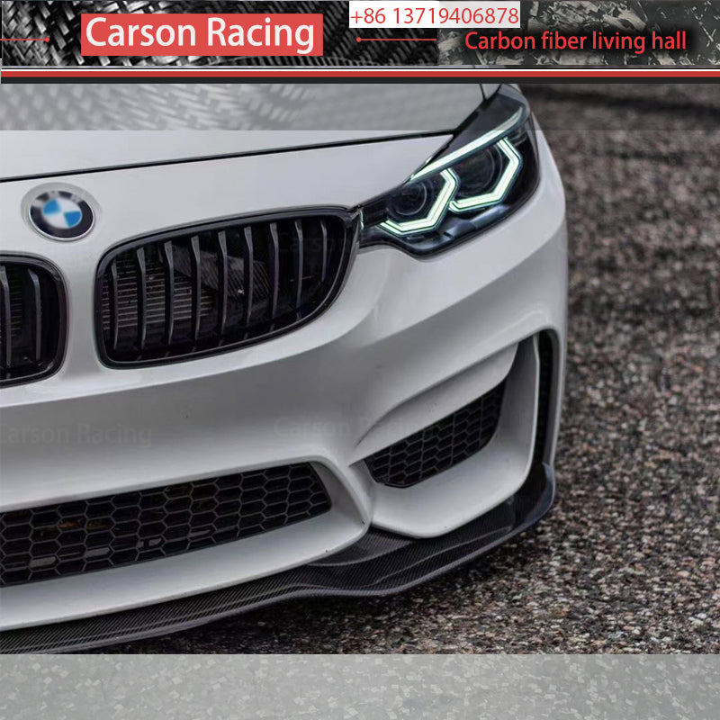 PSM Style Carbon Fiber Front Lip & Bumper Kit for BMW M3 F80 / M4 F82 / M4 F83 (2014-2020)