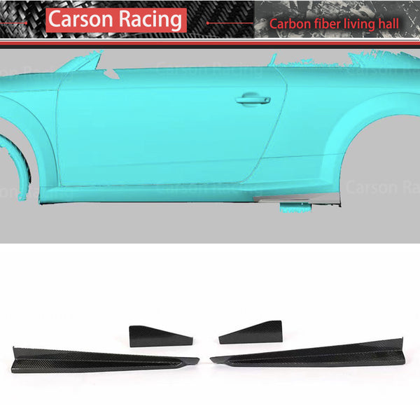 Carbon Fiber S Style Side Skirt Extensions — Audi TT / TTS / TT RS (MK3) (2015–2019)