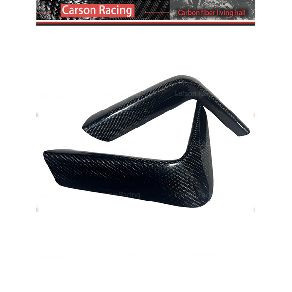 MP Style Carbon Fiber Rear Bumper Corner Canards for BMW M3 F80 / M4 F82 (2014-2020)