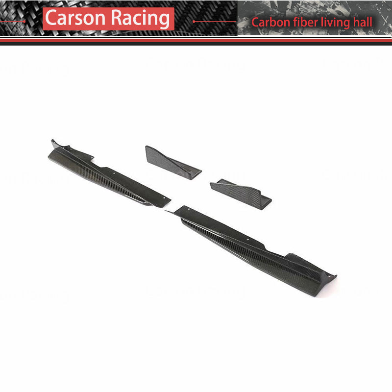 Carbon Fiber S Style Side Skirt Extensions — Audi TT / TTS / TT RS (MK3) (2015–2019)
