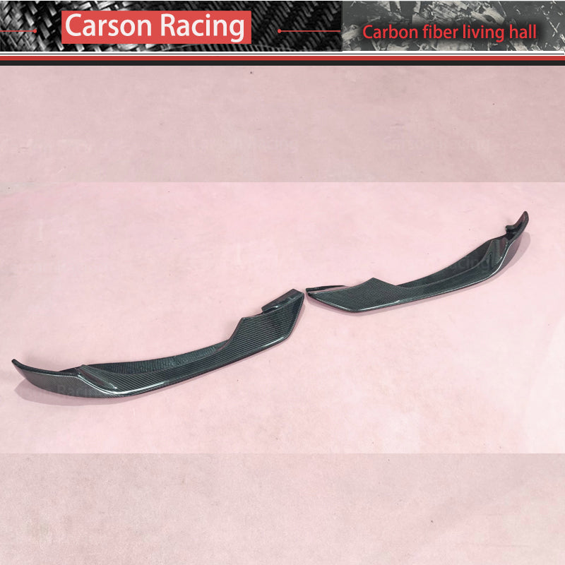 AC Style Carbon Fiber Front Bumper Lip & Corner Canards for BMW M3 F80 / M4 F82 / M4 F83 (2014-2020)