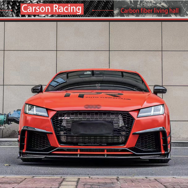 Carbon Fiber Y Style Front Bumper Lip — Audi TT / TTS / TT RS (MK3) (2015–2019)