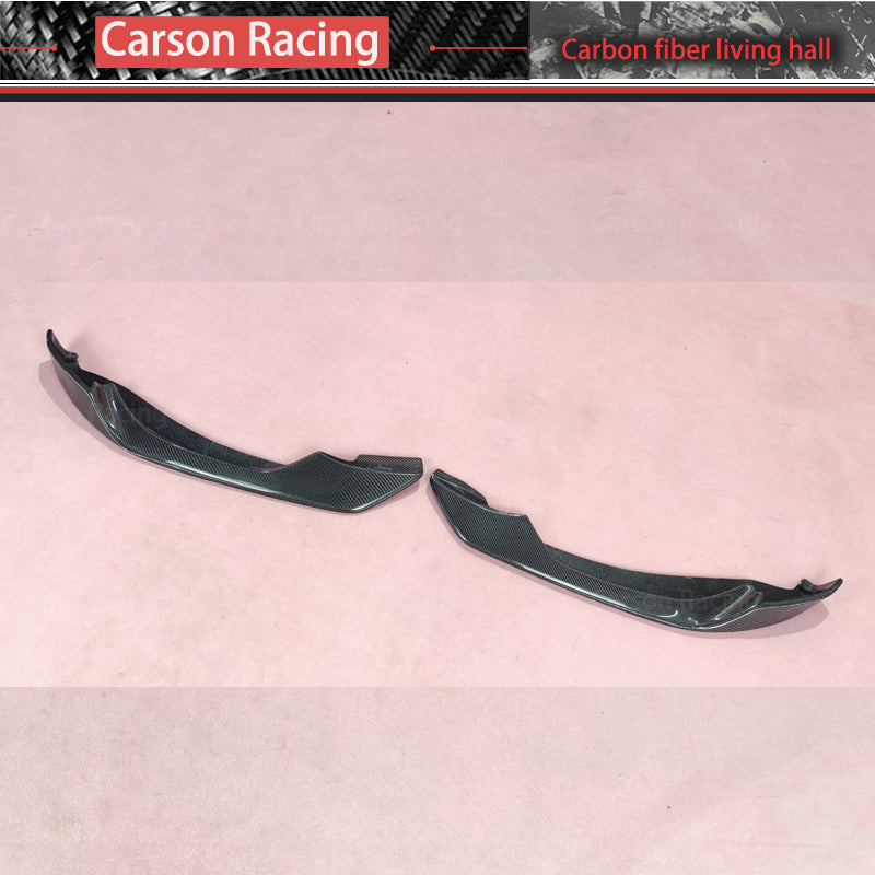 AC Style Carbon Fiber Front Bumper Lip & Corner Canards for BMW M3 F80 / M4 F82 / M4 F83 (2014-2020)
