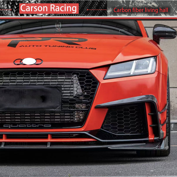 Carbon Fiber Y Style Front Bumper Lip — Audi TT / TTS / TT RS (MK3) (2015–2019)