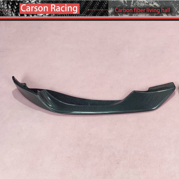 AC Style Carbon Fiber Front Bumper Lip & Corner Canards for BMW M3 F80 / M4 F82 / M4 F83 (2014-2020)