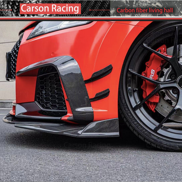 Carbon Fiber Y Style Front Bumper Lip — Audi TT / TTS / TT RS (MK3) (2015–2019)