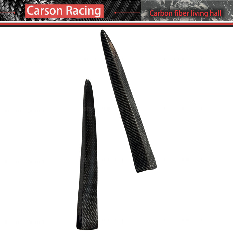 AK Style Carbon Fiber Front Bumper Wind Knife Canards for BMW M3 F80 / M4 F82 (2014-2020)