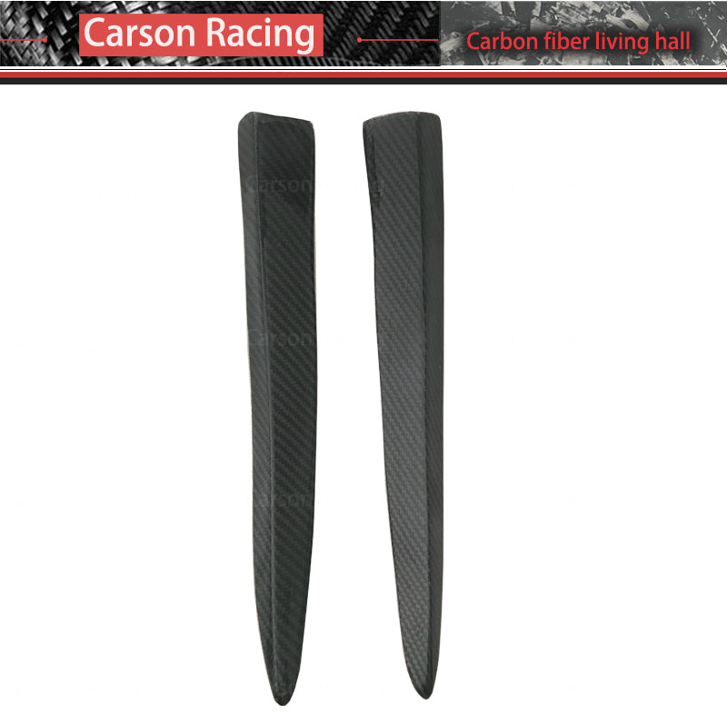 AK Style Carbon Fiber Front Bumper Wind Knife Canards for BMW M3 F80 / M4 F82 (2014-2020)
