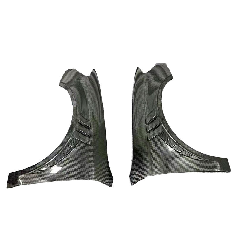 Carbon Fiber Front Bumper Fender Fin Air Intake Covers — Audi S3 / RS3 (8V) (2017–2019)