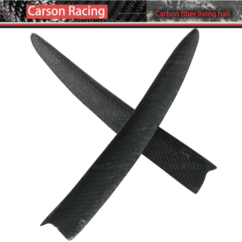AK Style Carbon Fiber Front Bumper Wind Knife Canards for BMW M3 F80 / M4 F82 (2014-2020)