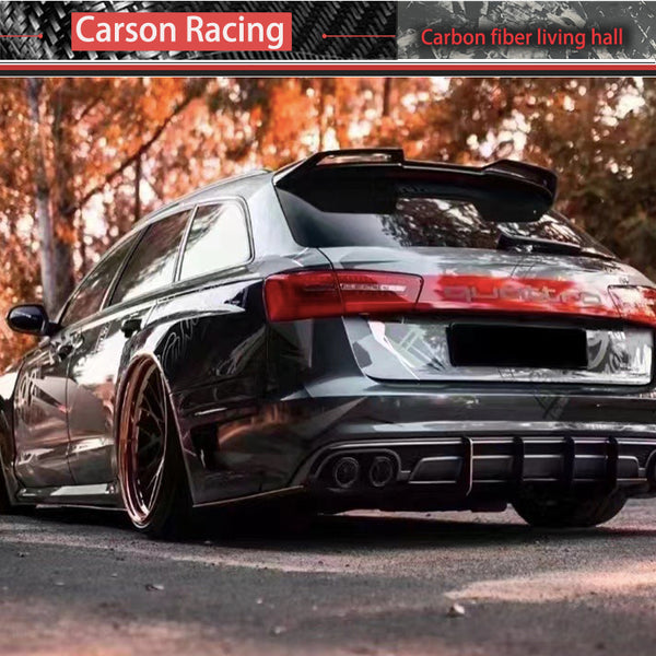 Carbon Fiber Rear Roof Spoiler Wing — Audi A6 Avant / A6 Allroad (C7) (2012–2016)