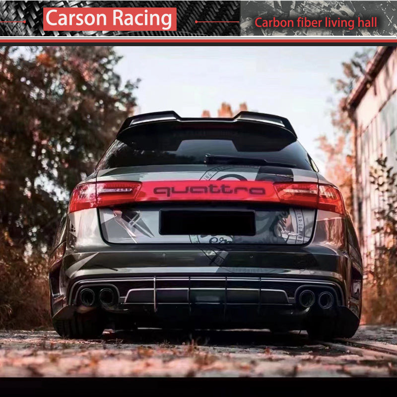 Carbon Fiber Rear Roof Spoiler Wing — Audi A6 Avant / A6 Allroad (C7) (2012–2016)