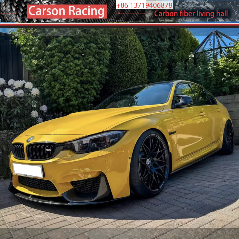 Dry Carbon Fiber MP Style Front Bumper Lip for BMW M3 F80 / M4 F82 / M4 F83 (2014-2020)