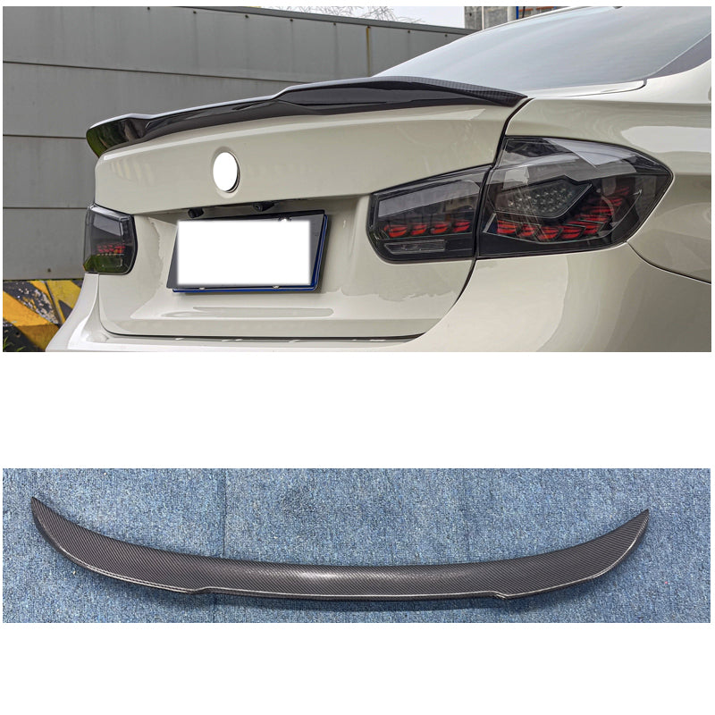 CS Style Carbon Fiber Rear Trunk Spoiler Wing for BMW 3 Series F30 / M3 F80 (2011-2019)