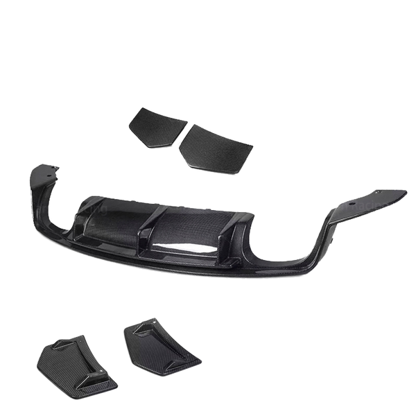 Carbon Fiber Rear Diffuser Lip Spoiler — Audi TT (MK3) / TTS / TT RS (8S) (2015–2019)