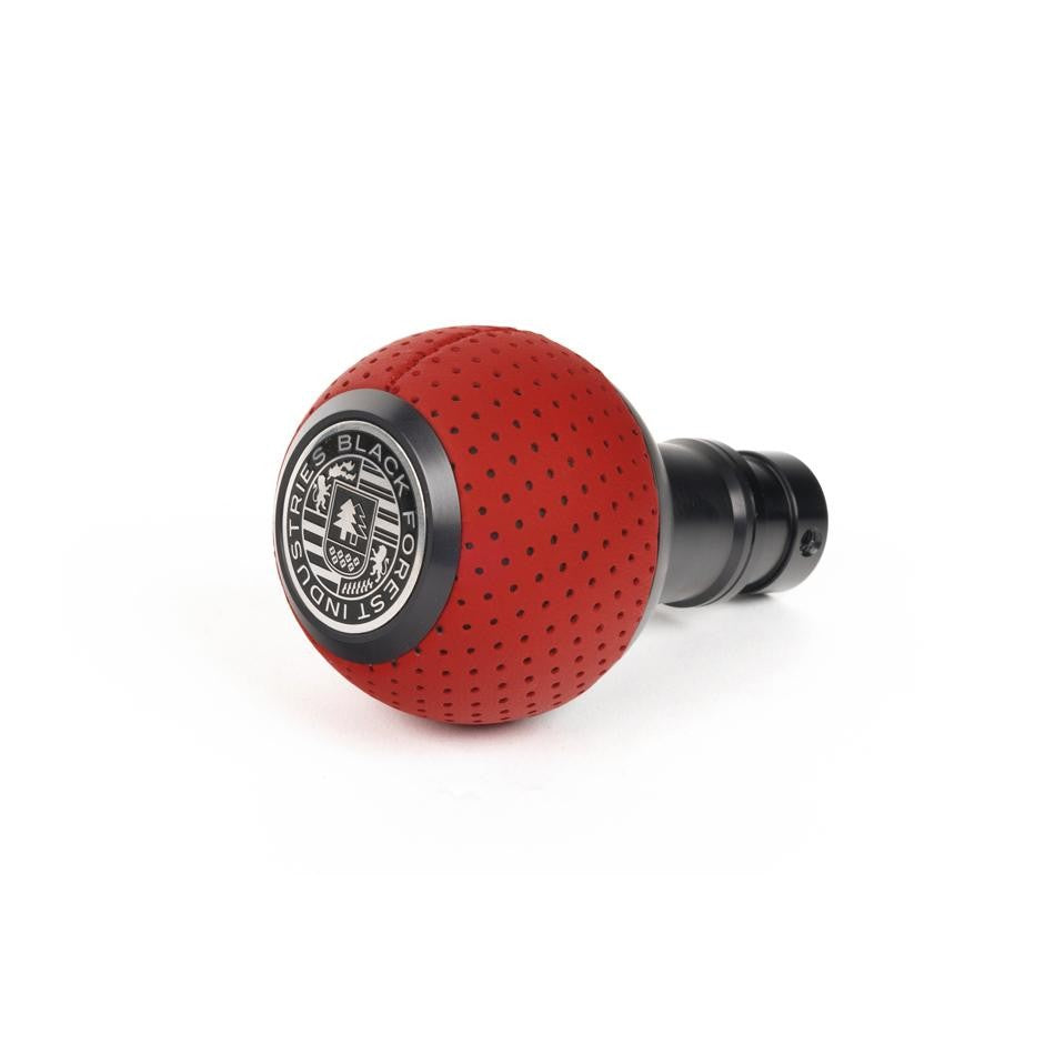 BFI GS2 Heavy Weight Shift Knob, Auto / DSG for BMW 3 Series, Z3, 5 Series, 7 Series & More (1990–2010) - Rosso Centaurus Air Leather / Black Anodized