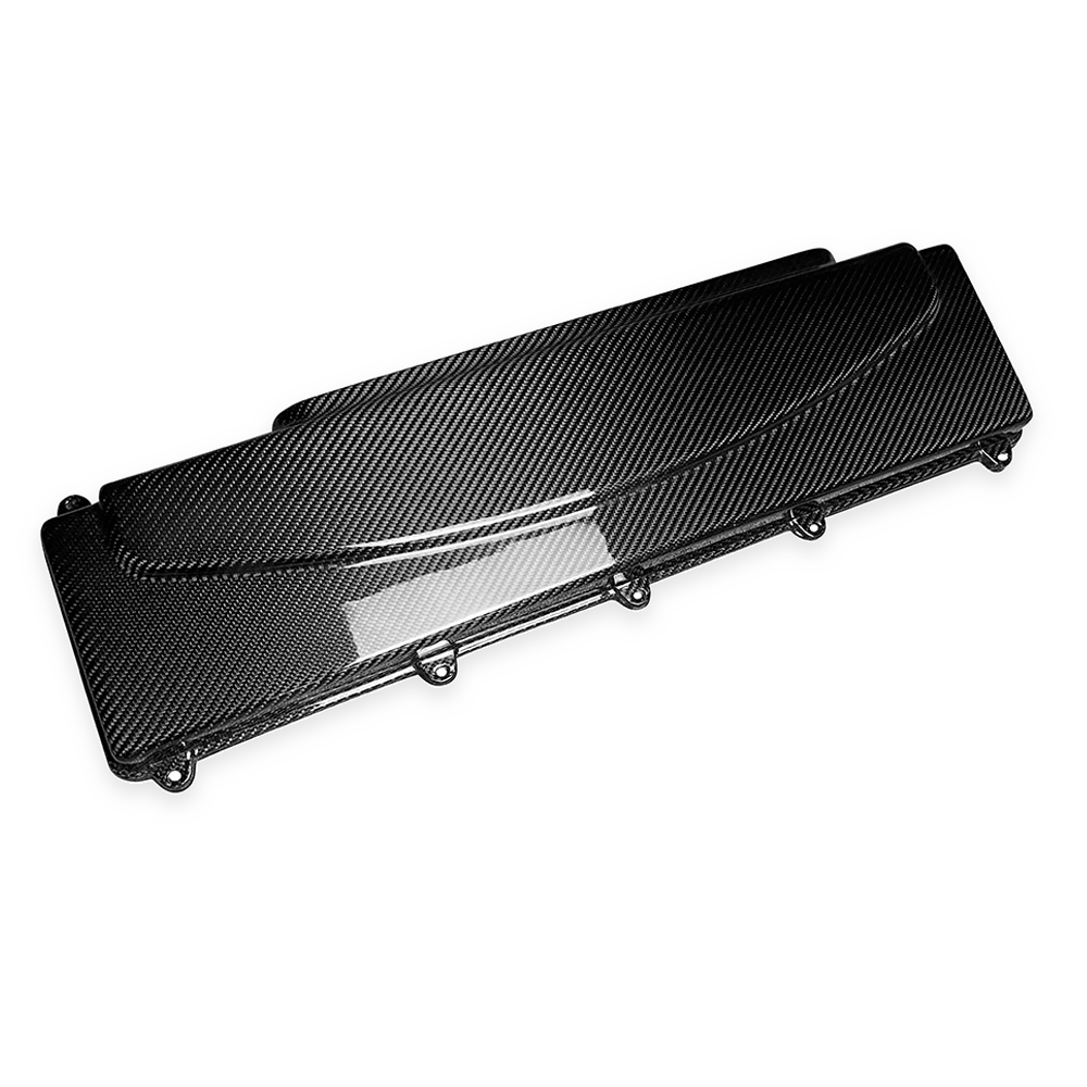 Carbon Fiber Airbox Cover - Audi R8 Gen 1 (2007-2015) — original carbon weave, background-only cleanup 1