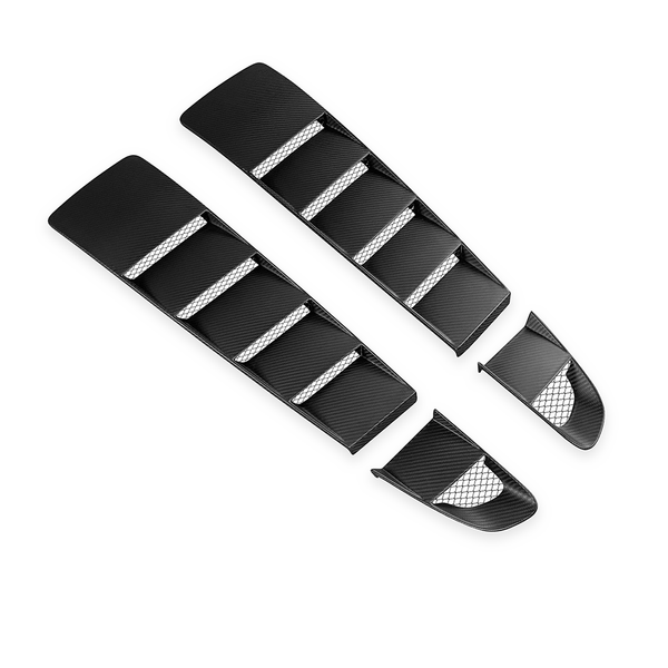 Carbon Fiber Rear Engine Vents - Audi R8 Gen 1 Spyder V10 (2010-2015) — original carbon weave, background-only cleanup 1