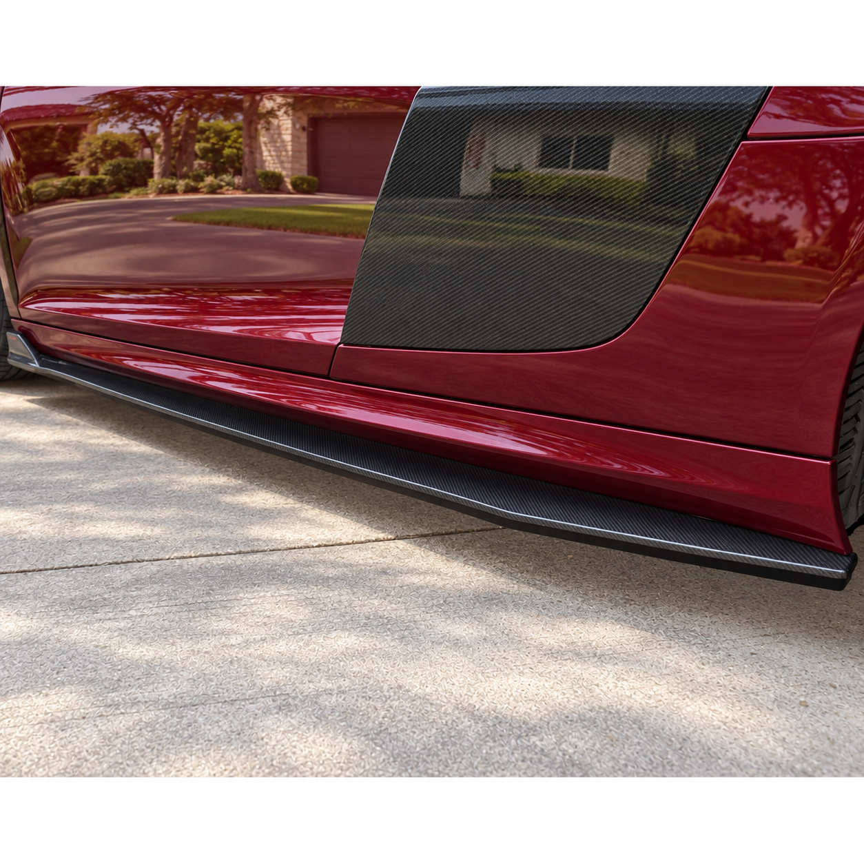 Carbon Fiber Side Skirts V2 - Audi R8 Gen 1 (2007-2015) — edited rendering 4