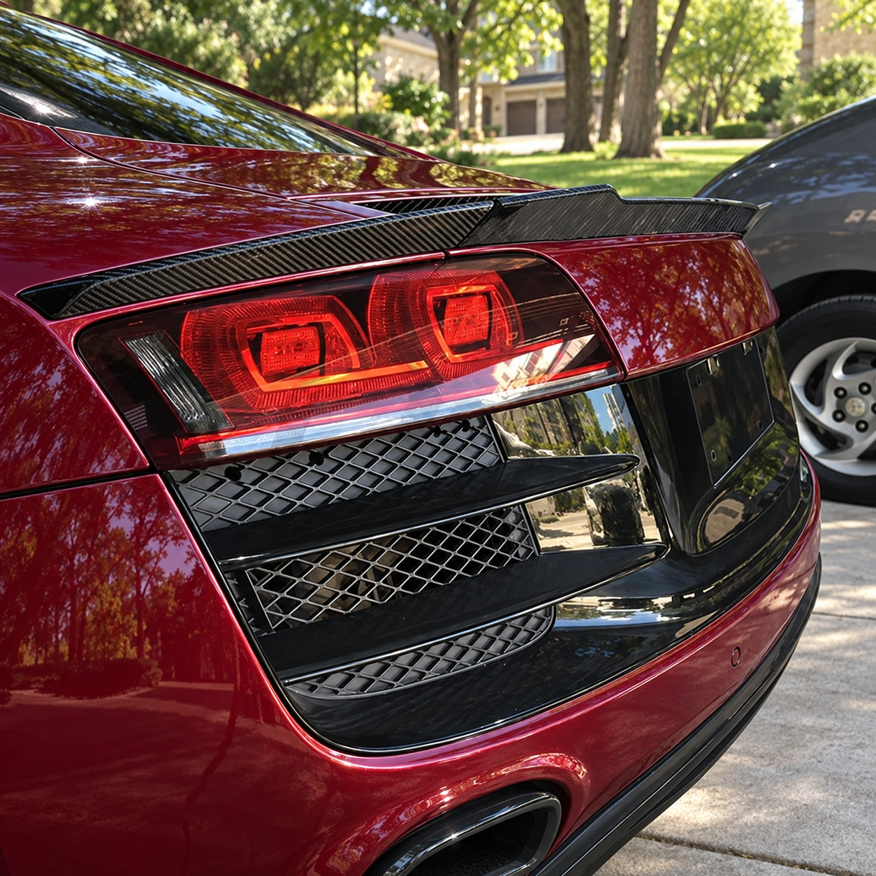 Carbon Fiber Rear Spoiler V1 - Audi R8 Gen 1 (2007-2015) — edited rendering 2