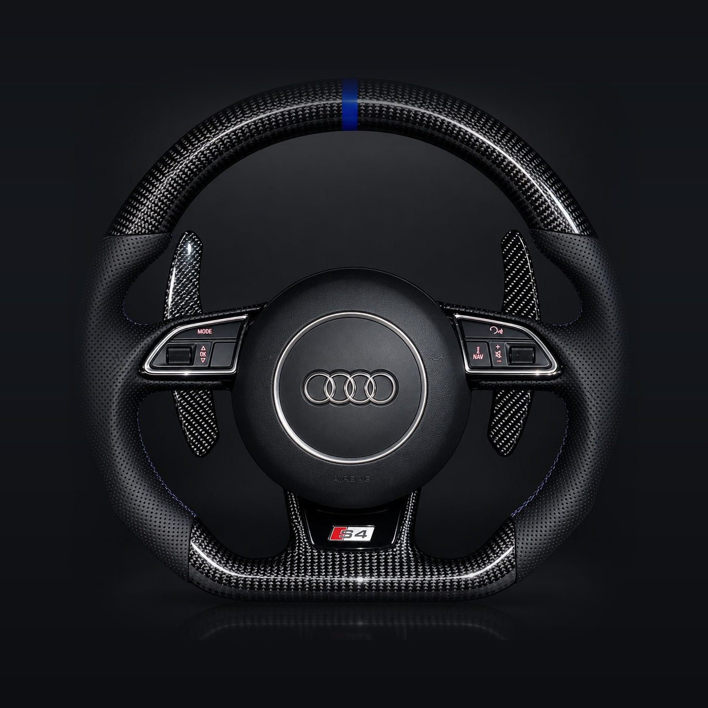 A3 / S3 8V, B8.5, C7 carbon fiber steering wheel - EuroSpeed