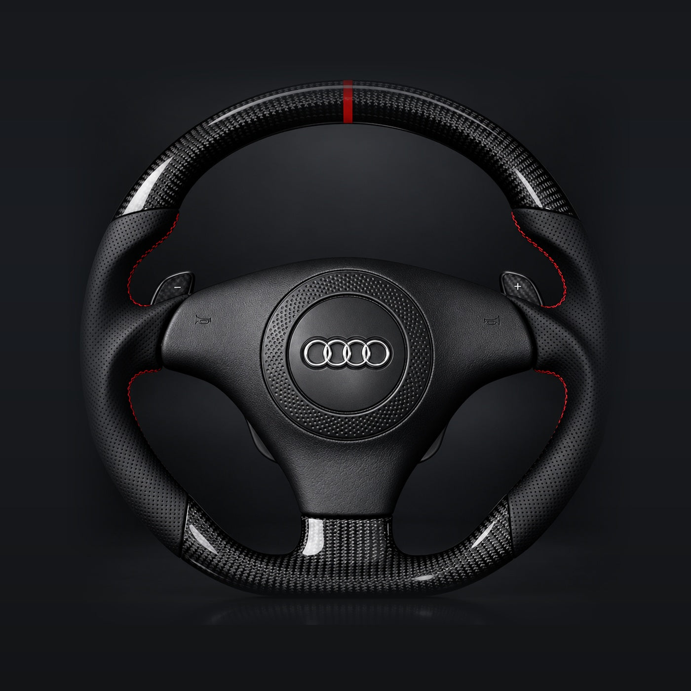 A4 / S4 B6, A6 / RS6 C5 carbon fiber steering wheel - EuroSpeed