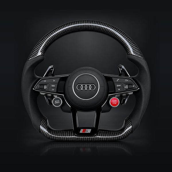 TT / TTRS 8S, R8 4S carbon fiber steering wheel - EuroSpeed