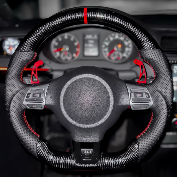 Carbon Fiber Steering Wheel for Golf MK6, Passat, Polo, Scirocco