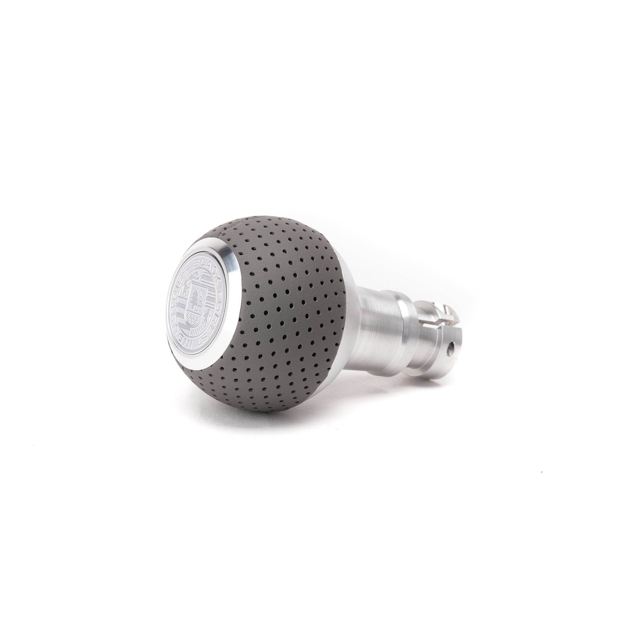 BFI GS2 Heavy Weight Shift Knob for Audi R8 42 / 4S (2006–2024) - Graphite Gray Air Leather / Machined Finish / V1