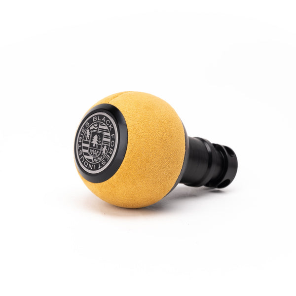 BFI GS2 Heavy Weight Shift Knob for Porsche 924 / 944 / 951 (1976–1991) - Caramel Alcantara / Black Anodized