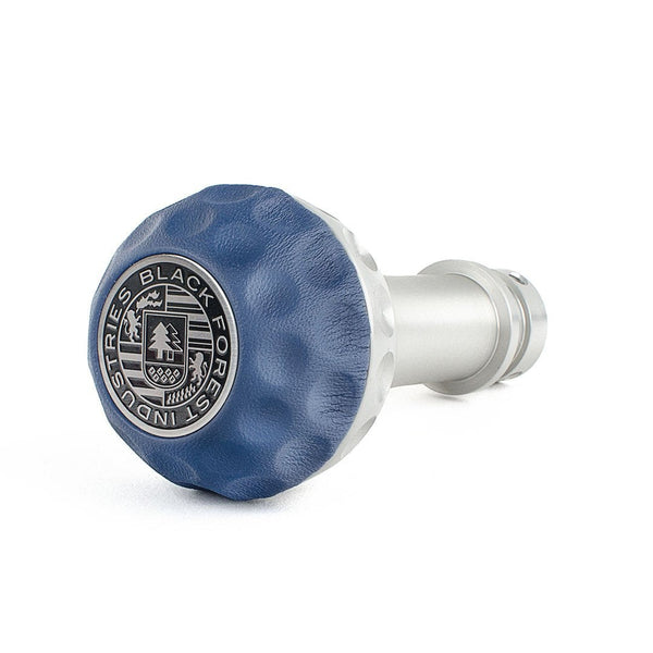 BFI GSB Heavy Weight Shift Knob, Manual, Golf Ball for Volkswagen Golf, Jetta, Passat, Corrado & More (1985–2020) - Maritime Blue Napa Leather / Machined Finish