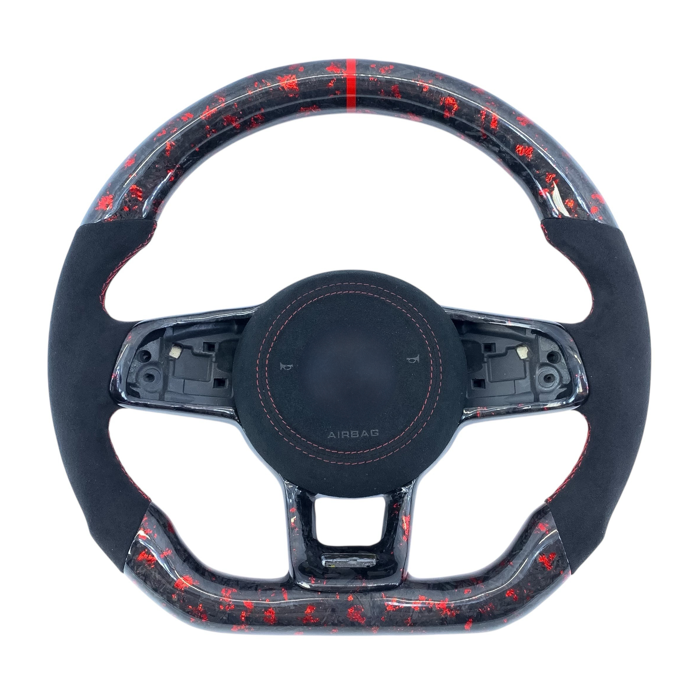 Carbon Fiber Steering Wheel for VW Golf MK7/7.5, Jetta, Tiguan, Scirocco, Polo, T-Roc