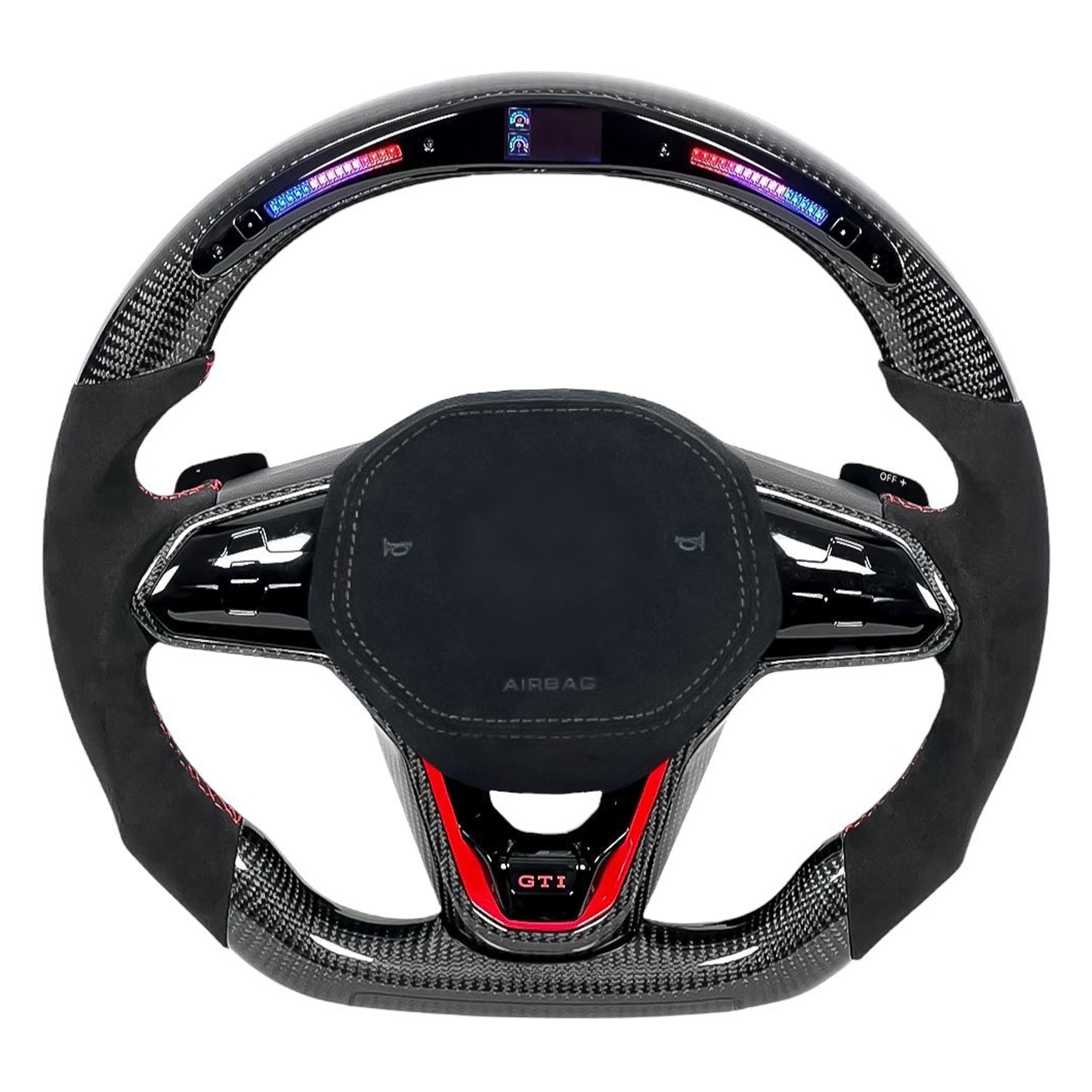 Carbon Fiber Steering Wheel for Golf MK8, Jetta, Passat, Arteon, Tiguan, Taos, Polo, Atlas, ID.4