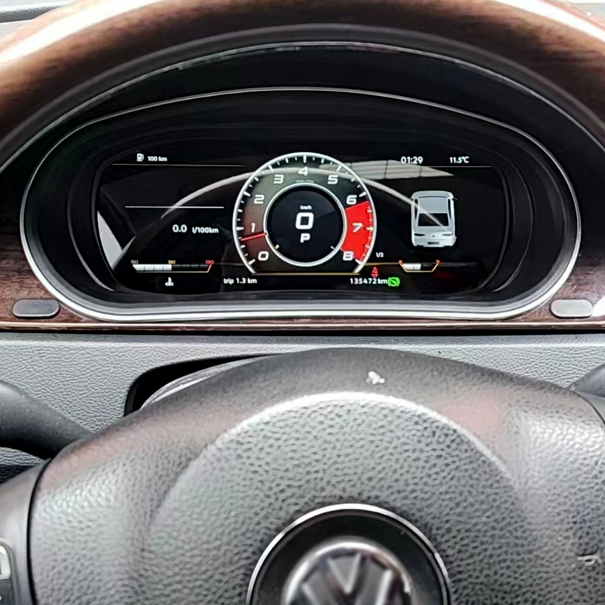 Digital Virtual Cockpit Instrument Cluster Upgrade for VW Passat CC – LCD Speedometer