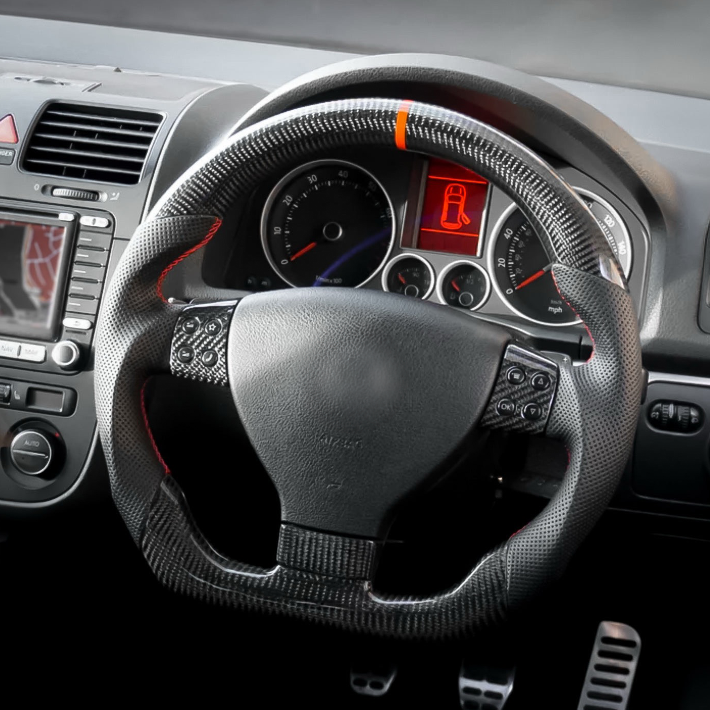 Carbon Fiber Steering Wheel for Golf MK5