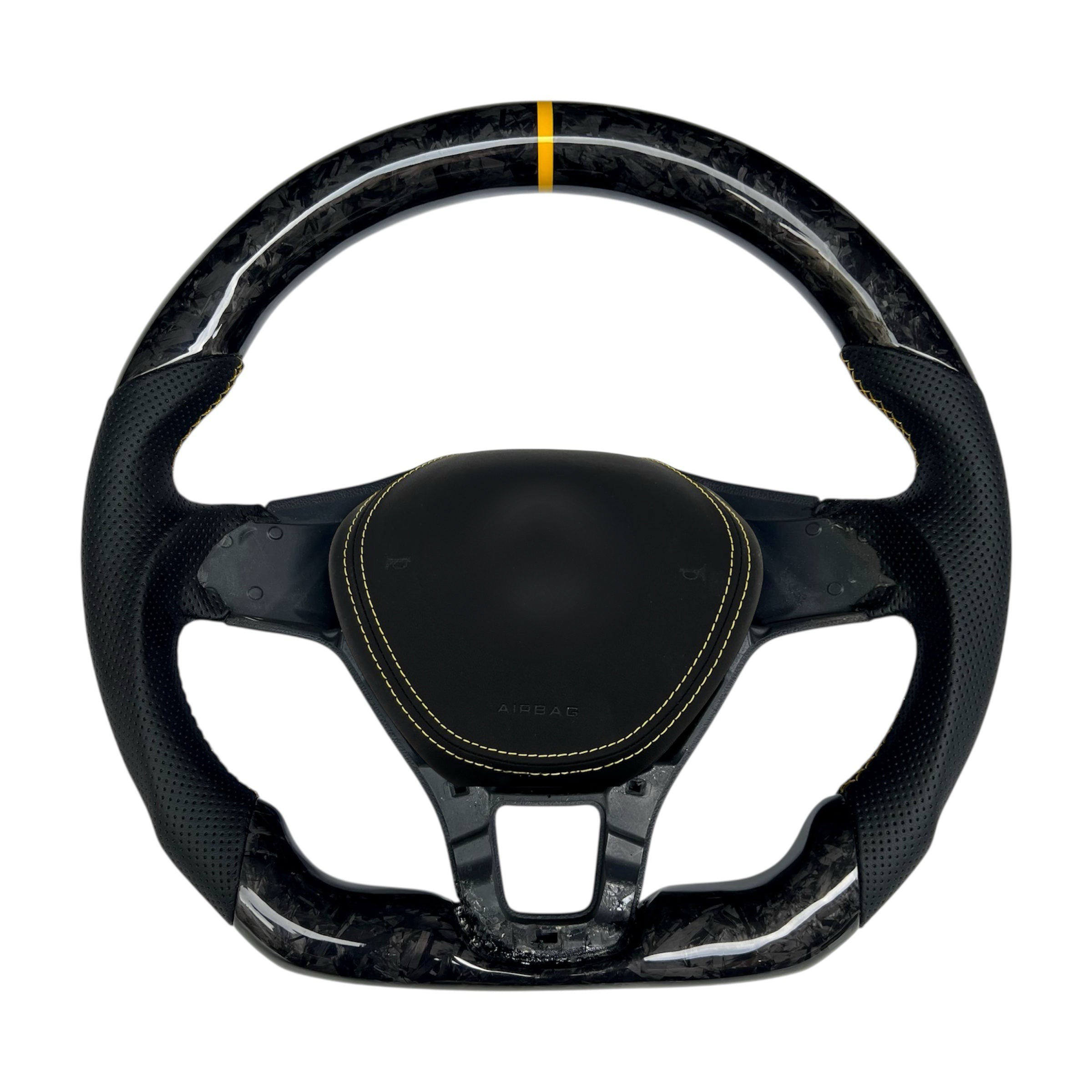 Carbon Fiber Steering Wheel for Golf MK7, Alltrack, E-Golf, Tiguan, Jetta, Passat, Arteon