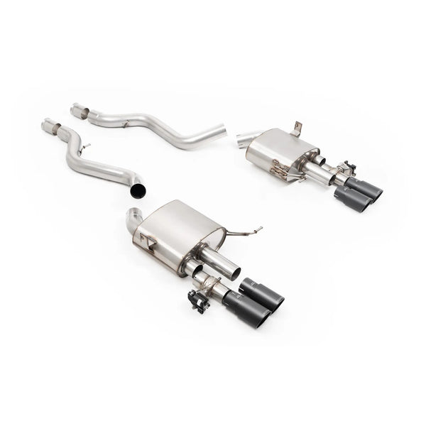 Milltek Sport V2 Valved Cat-Back Exhaust - Cerakote Black Tips for BMW M3 E90 / E92 / E93 (2007–2013)