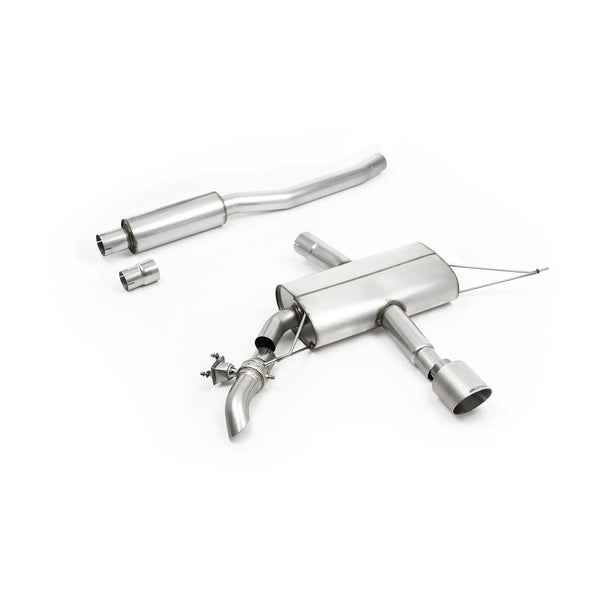 Milltek Sport Resonated GPF-Back Exhaust - Brushed Titanium Tips for Mini Cooper JCW F66 (2024–2026)