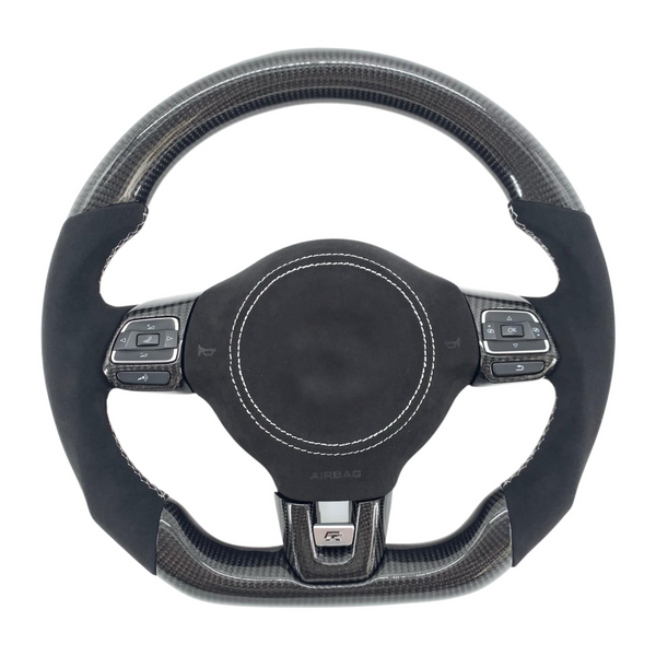 Carbon Fiber Steering Wheel - Volkswagen Golf MK6, Passat, Polo, Scirocco