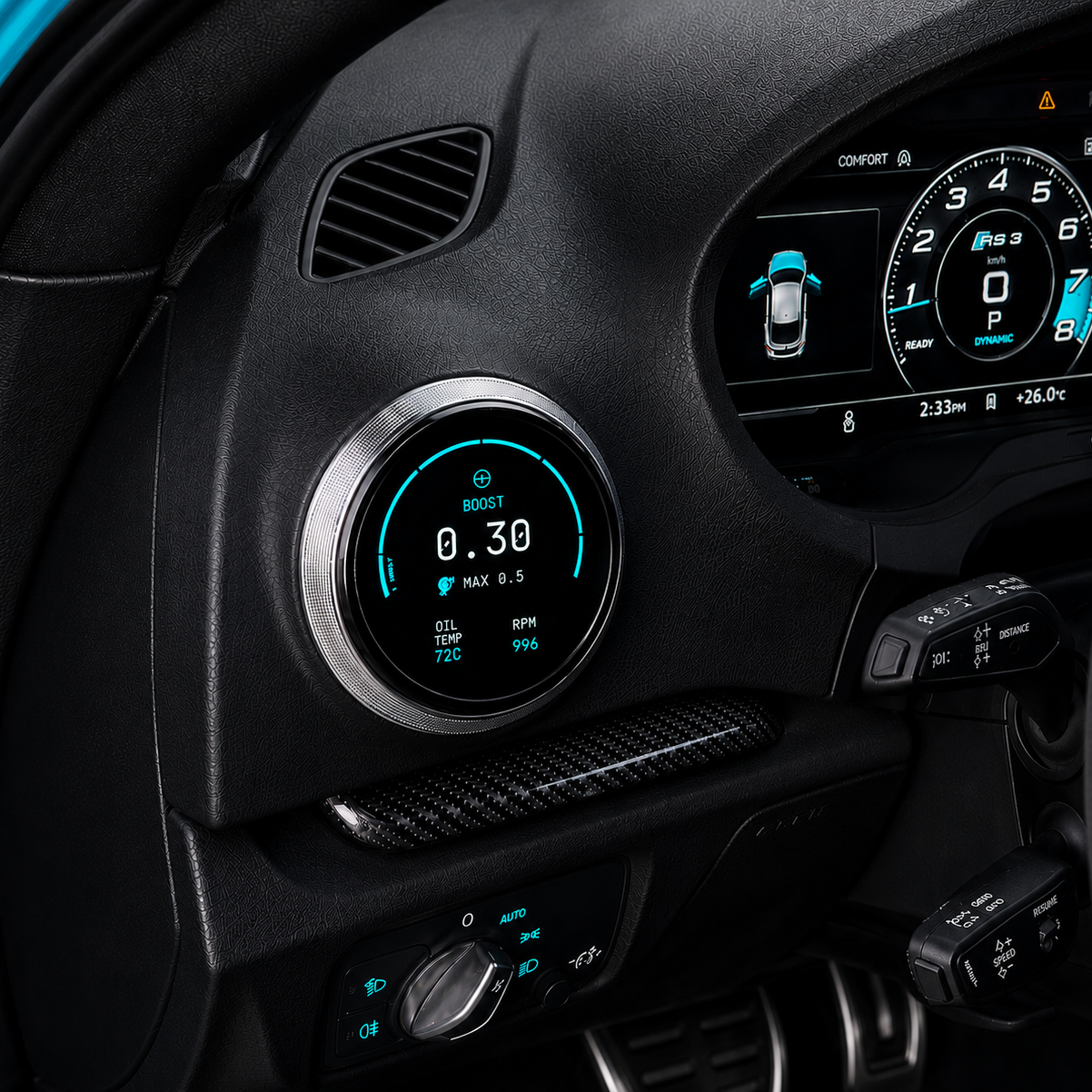 Zeroline Vent Gauge in Turquoise